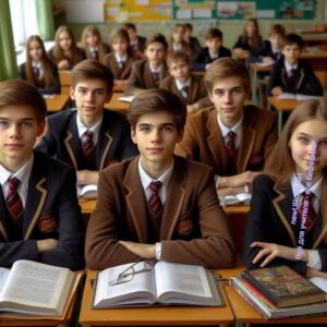 Семиклассники на уроке в классе - Итоговое родительское собрание в 7 классе