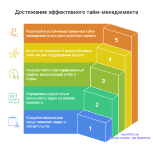 Инфографика: Достижение эффективного тайм-менеджмента