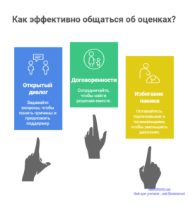 Инфографика: Как эффективно общаться об оценках